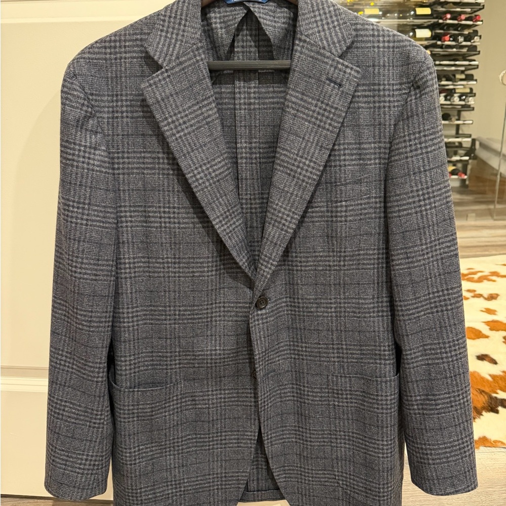 Canali Kei Cashmere Charcoal Sport Coat